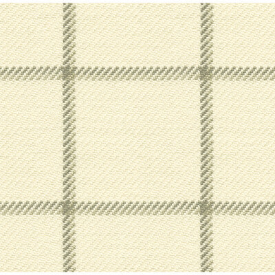 Kravet Basics Harbord Fabric | White & Grey 100% Cotton Designer Upholstery Fabric (53” Width)