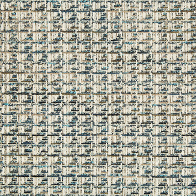 Kravet Couture Tweed Jacket Texture Fabric – White & Blue Designer Upholstery Fabric (56" Width)