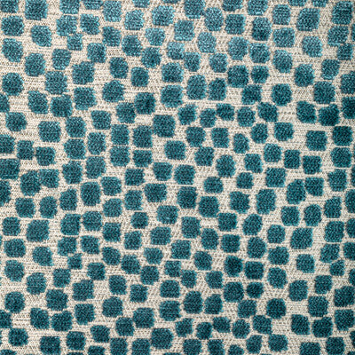 Kravet Design Flurries Pattern Fabric – Grey & Turquoise Designer Upholstery Fabric (54" Width)