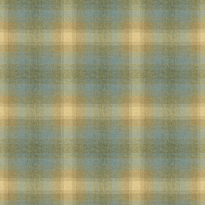 Kravet Couture Toboggan Plaid Fabric – Light Blue & Beige 100% Merino Wool Plaid & Check Upholstery Fabric (58" Width)