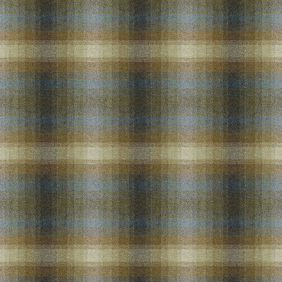Kravet Couture Toboggan Plaid Fabric – Blue & Beige 100% Merino Wool Plaid & Check Upholstery Fabric (58" Width)