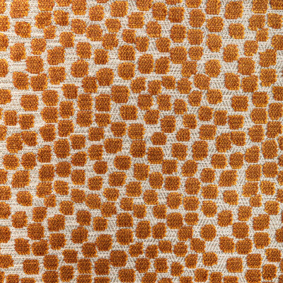 Kravet Design Flurries Pattern Fabric – Grey & Orange Designer Upholstery Fabric (54" Width)