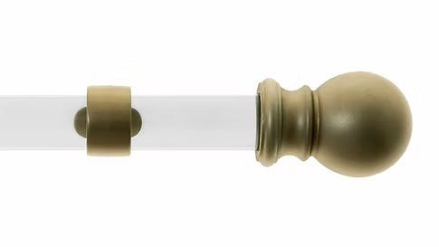 Clear 1 ½" Ball Finial