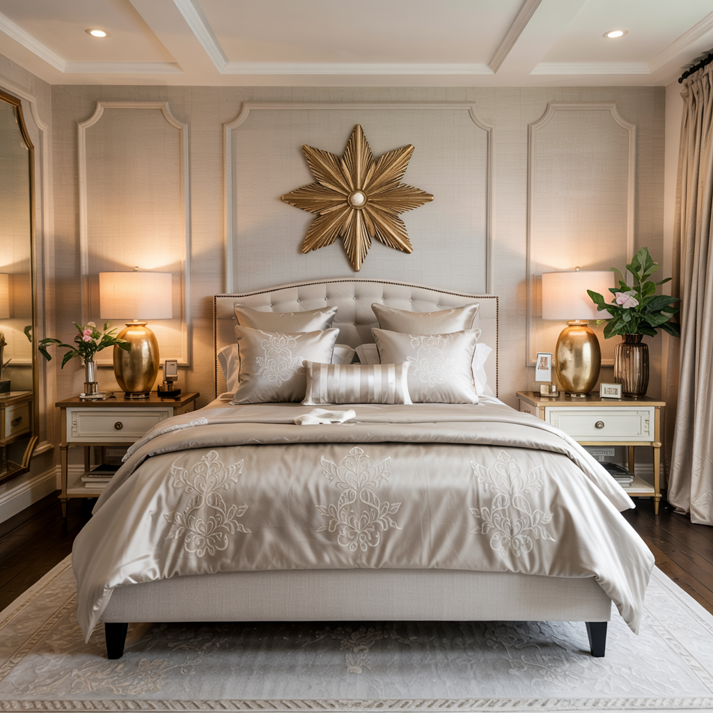 Elegant bedding fabric materials and designs by Mill End Fabrics