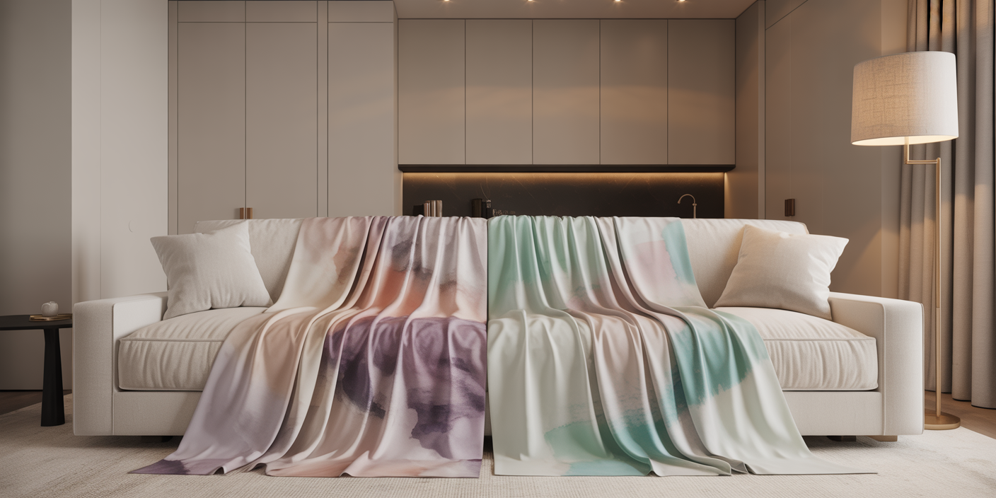 Mill End Fabrics showroom display with exclusive textile collections