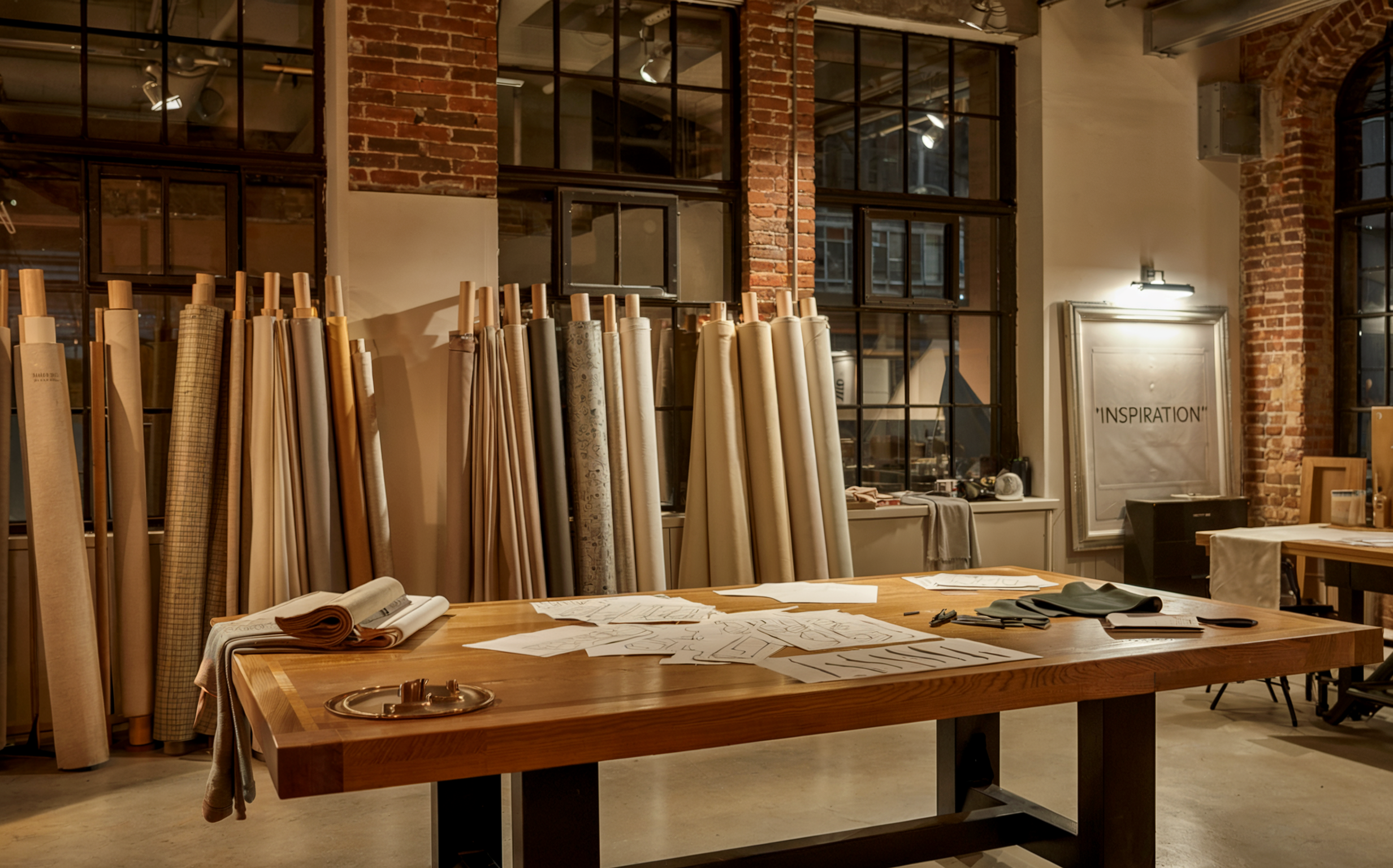 Mill End Fabrics store interior with extensive textile displays and collections