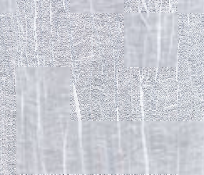 PLEATED LINEN SHEER - Cloud