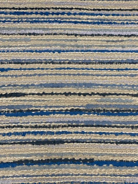 Mill End Shops Multi Shades of Blue and White Upholstery Fabric Free Shipping Limited Stock