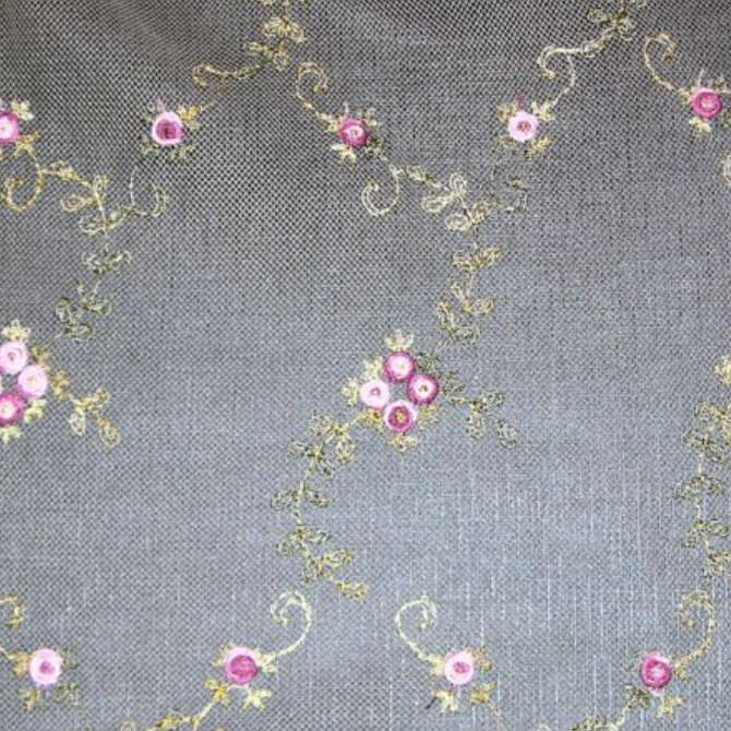 FLORINETTE SHEER - Rose/Green