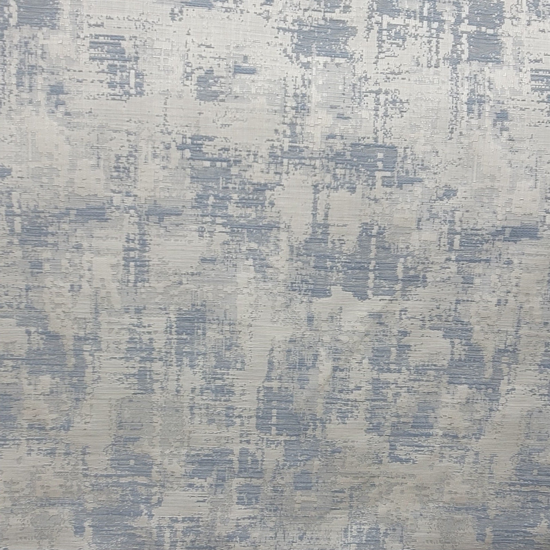 Sky Mist Abstract Textured Upholstery Fabric – Blue & Gray Blend