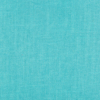 Kravet Basics Barnegat Texture Fabric | Turquoise Linen Blend Upholstery & Drapery Material (55” Width)