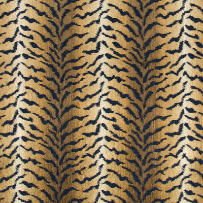 Kravet Design Pattern Fabric – Indigo & Beige Designer Upholstery Fabric (53" Width)