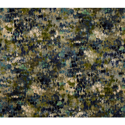 Kravet Couture Painted Velvet Fabric – Green & Blue Designer Velvet Upholstery Fabric (54.5” Width)
