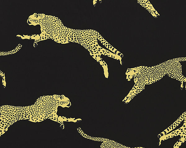 LEAPING CHEETAH COTTON PRINT