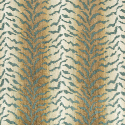 Kravet Design Patterned Fabric – Green & Ivory Designer Upholstery Fabric (55.5" Width)