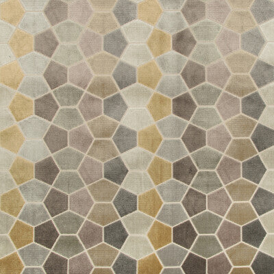 Kravet Design Geometric Fabric – Grey & Light Grey Designer Upholstery Fabric (54.3" Width)
