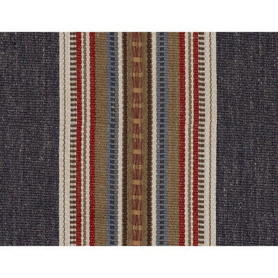Kravet Couture Handwork Fabric | Beige & Blue Designer Upholstery Fabric with Leather Accents (54” Width)