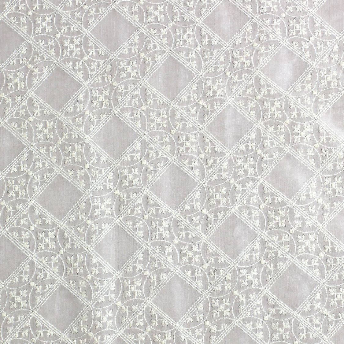 BRODERIES VILLERS SHEER - Ivory
