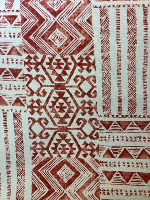 Red Multi Pattern Fabric Free Shipping Free Swatches