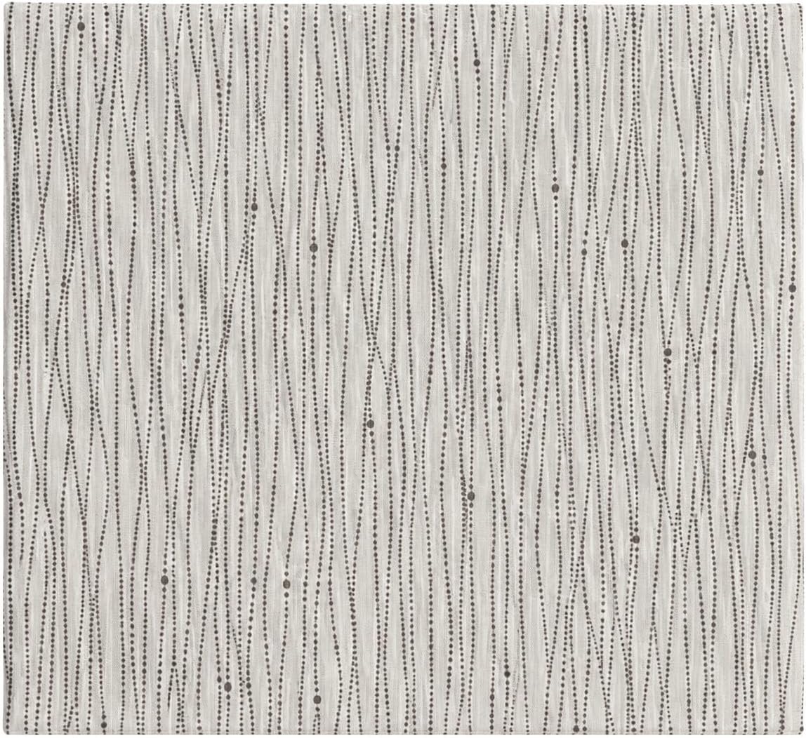 Gray and White Embroidered Fabric, Textured Raindrop Pattern Fabric by the Yard for Curtains, Drapery, Pillows, Cushions and Home Décor Sewing Projects